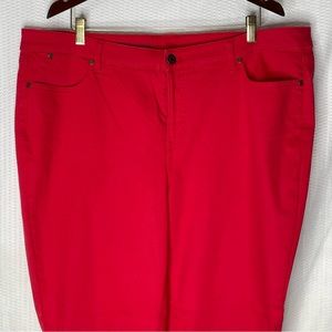 Talbots Slim Ankle Red Jean 20w